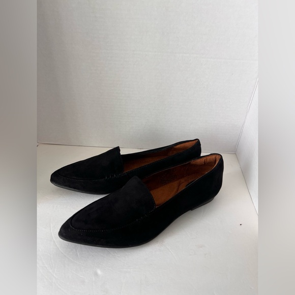 Shoes For Crews Black Suede Slip-Ons